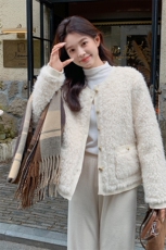 【新款现货】小香风羊羔毛外套甜美小个子高级感99062款P185K268，女装皮草，2C316