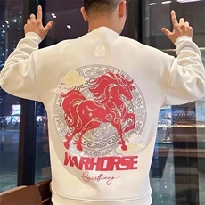 1506-1/WW42161/P33韩版新款圆领宽松上衣chic港风潮流卫衣马年，男装卫衣，星座1506-1