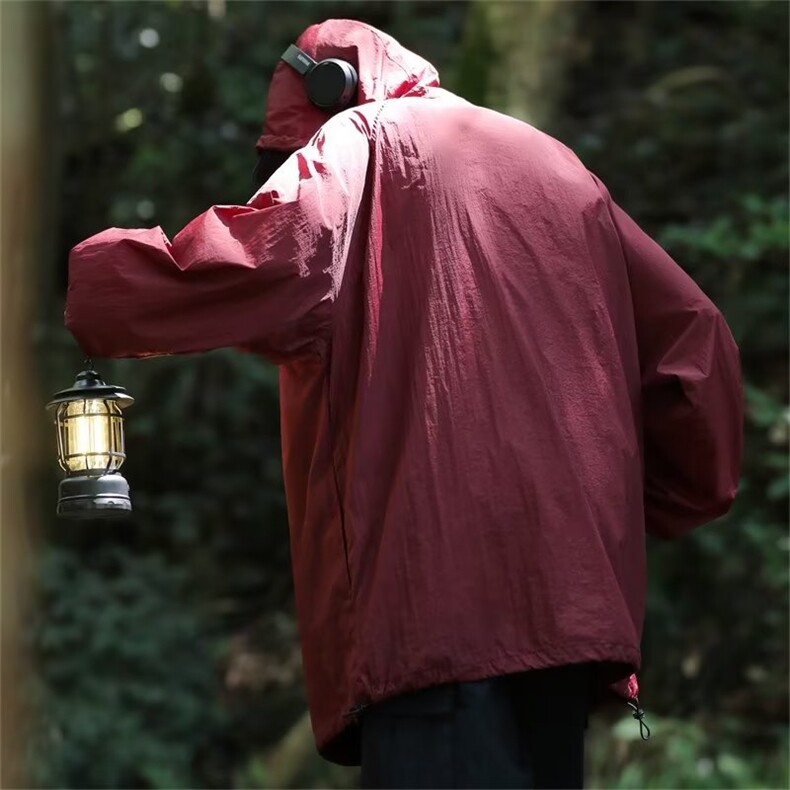 情侣冰丝防晒衣夏季薄连帽皮肤衣服潮牌日系户外外套男FS103-P35,男装夹克,星座1008