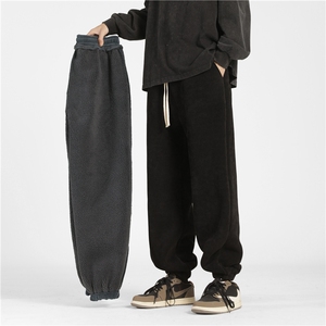 欧棉绒羊羔毛加绒加厚束脚长裤M~5XL XZ604-KG54-P65控78图片