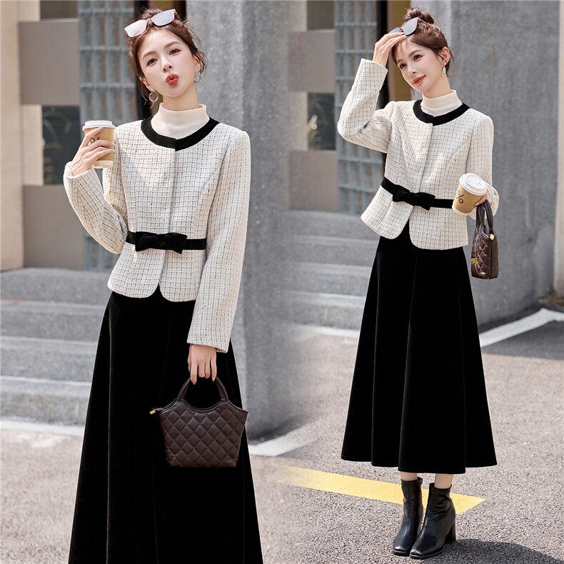 2025年秋季新款小香风套装，女装套装/套裙，曼娅璐