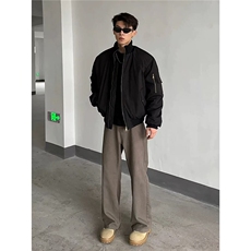 冬季BOMBER棉服男高领飞行服棉衣加厚美式复古休闲棒球服外套，男装棉衣，星座1210-1