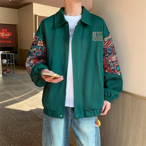 春秋季绣花外套男女同款新款美式夹克XZ102B-1-JK2522P75图片