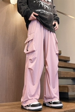 8XL-M特大码冰丝裤男美式工装裤高腰垂感宽松防晒阔腿裤K962P45，男装防晒衣，电商D206-1