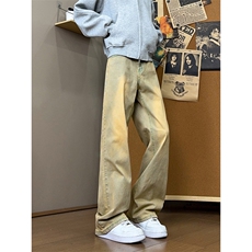 B221美式ins高街百搭修身微喇弹力牛仔裤LK24377-特P38控68，男装牛仔裤，电商B221