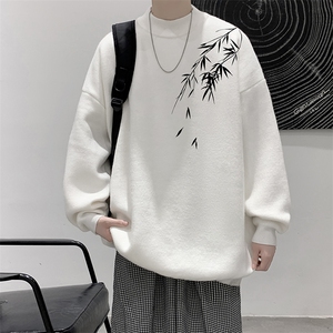 半高领毛衣男大码胖子针织衫毛线衣 M18382-P45 加绒款-P65，男装针织衫/毛衣，电商A040