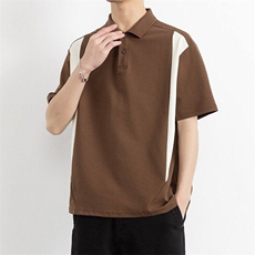 25070-特P60夏季休闲时尚T恤男短袖打底衫潮牌翻领短袖polo衫男，男装T恤，电商D310B