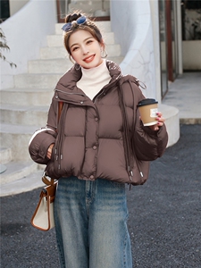 210现货高级感超好看短款90绒加厚保暖羽绒服210-3295-P320-K468图片