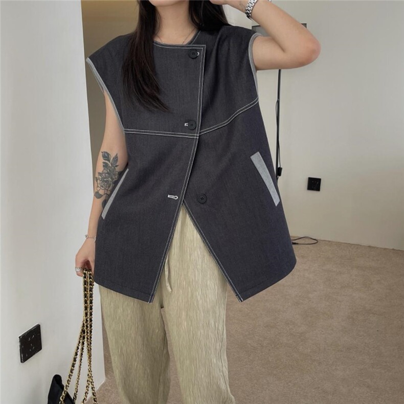 韩版马甲，女装马甲，mo cha dan