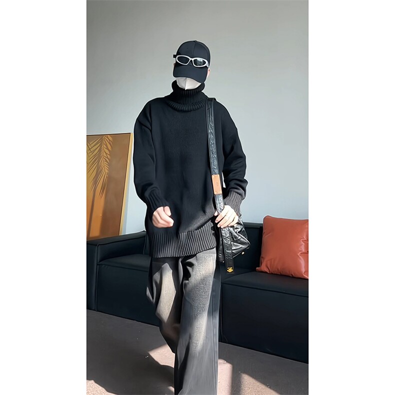 高领毛衣男针织衫KD648-P35,男装针织衫/毛衣,电商D312-1