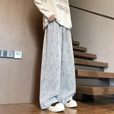 K90批38控68秋季小香风拖地裤男裤子垂感百搭美式休闲裤长裤，男装休闲裤，电商D229A