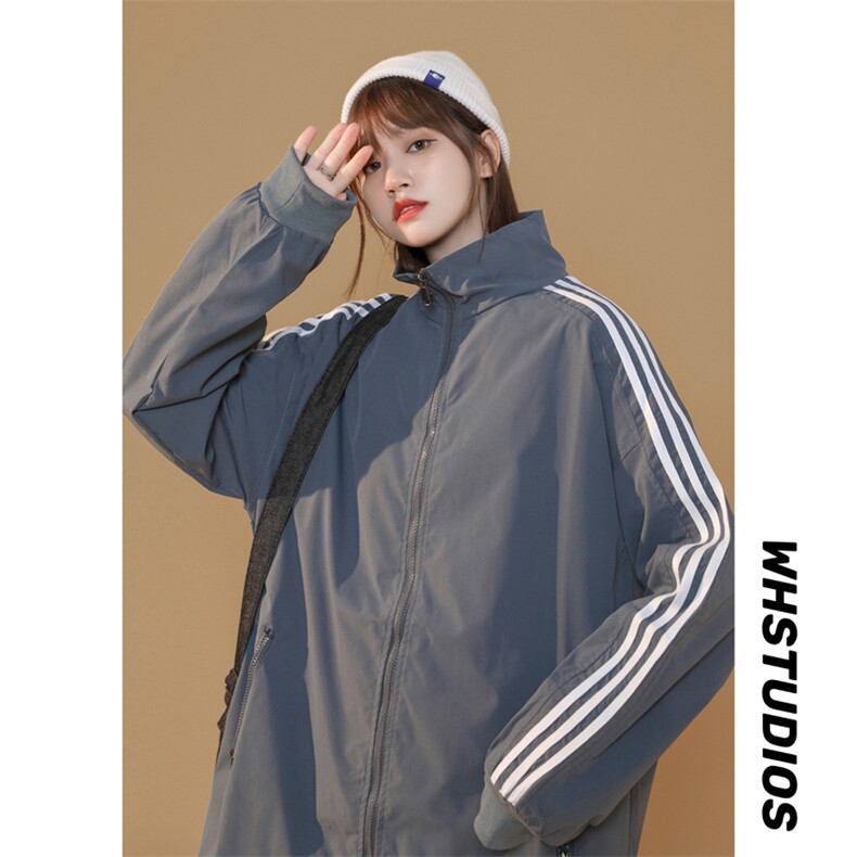 JK2005/P45春装中性风开衫宽松立领夹克男棒球服大码外套男控68，男装夹克，电商A141