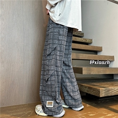 XZ616秋季新款灯芯绒满印双褶订标休闲长裤TY1069P55控68，男装休闲裤，星座512A（原616）