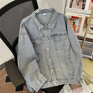 大货 2025春季男女百搭牛仔夹克大码宽松休闲牛仔外套 JK778-P60图片