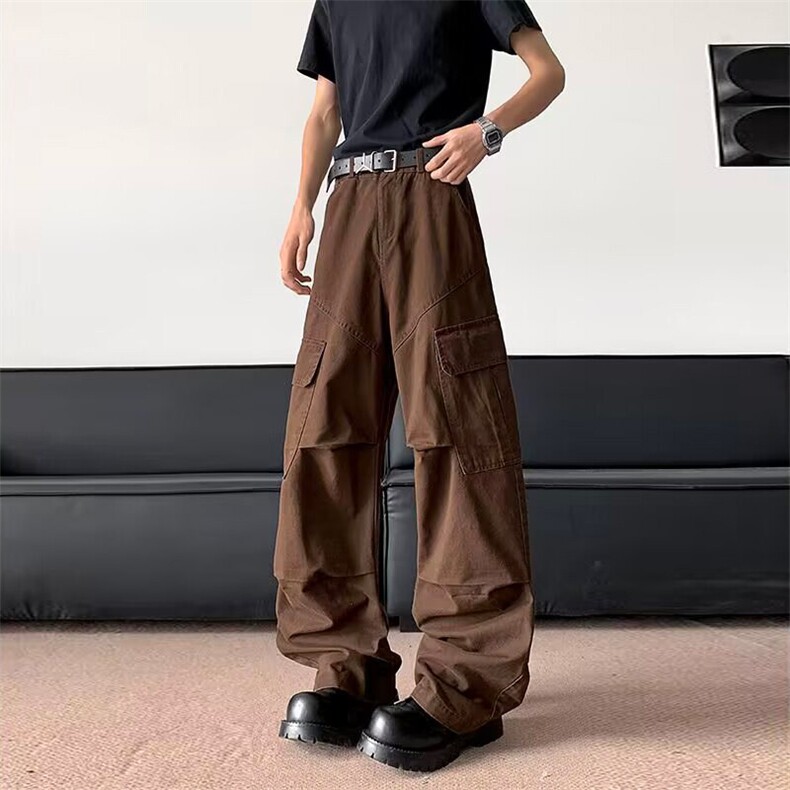 2025夏季新款美式复古机能工装裤男休闲阔腿裤子-A2135TP55控88,男装休闲裤,电商B241