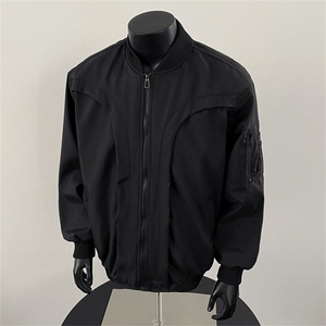 飞行员夹克男春季潮牌小众设计感工装外套高街痞帅棒球服2122 P66图片