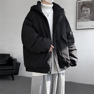 棉服男冬季新款港风宽松连帽棉衣MF9006-P90图片