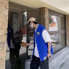 C378-P38夏季新款美式潮流短袖夹克衫高街ins潮牌棒球服现货，男装夹克，星座512-6