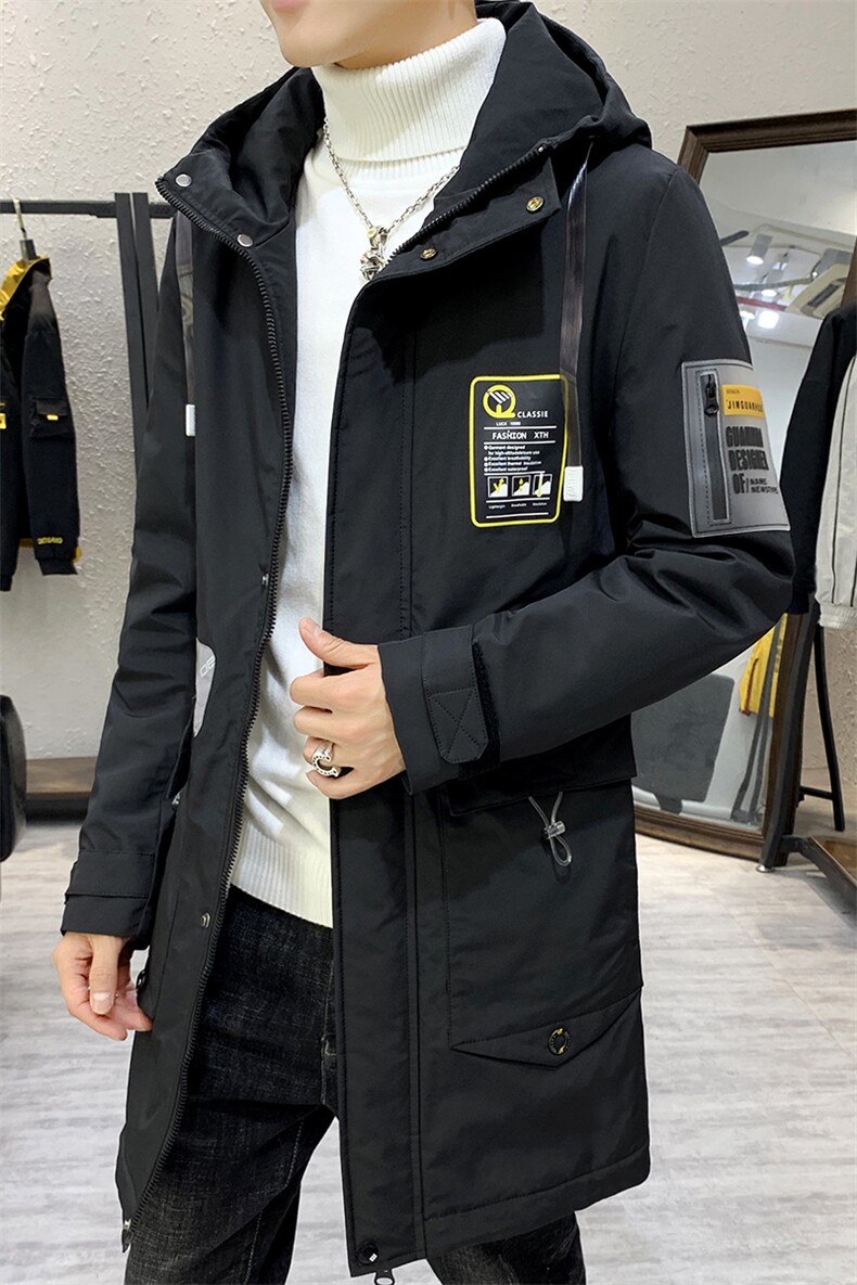 2020冬季中长款连帽棉衣男加绒夹克男羊羔绒棉衣男MY9931,男装棉衣,A067