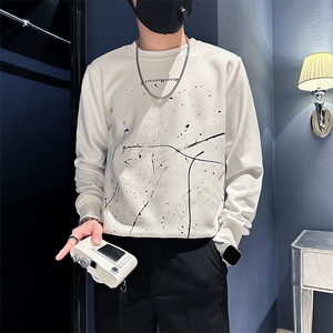 痞帅高级感卫衣外套男印花社会小伙店主风潮牌301C-WY39-P58控78图片