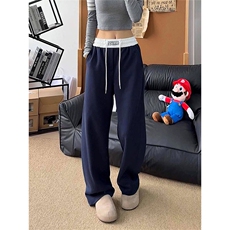 美式高街潮牌男女运动休闲裤直筒宽松卫裤慵懒显瘦休闲长裤子，男装休闲裤，电商A486