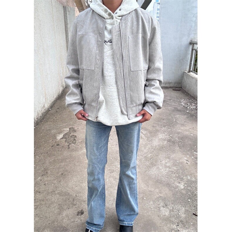 【有货】JK32HH-P68cleanfit外套男春季高级感棒球服飞行员夹克,男装夹克,星座1007（原301D）