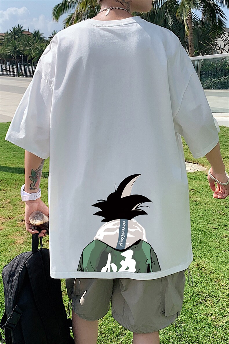 DX17005-P20纯棉短袖t恤男大码半袖打底衫宽松体恤衫港风,男装T恤,电商A040