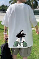 DX17005-P20纯棉短袖t恤男大码半袖打底衫宽松体恤衫港风，男装T恤，电商A040
