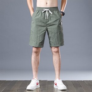 冰丝短裤男潮夏季休闲宽松男土5分裤马裤薄款中裤五分裤Z106-P30图片