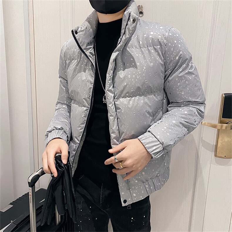 312A-5-602-P128冬季社会小伙立领棉衣韩版潮流棉服A,男装棉衣,星座312A-5