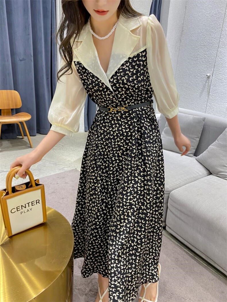 YCJ西装领连衣裙，女装西装，YCJ