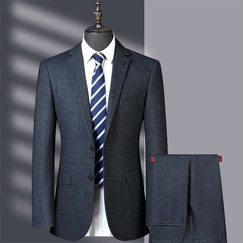 男士2023年春季西服礼服西装修身商务休闲男装西装套装图片