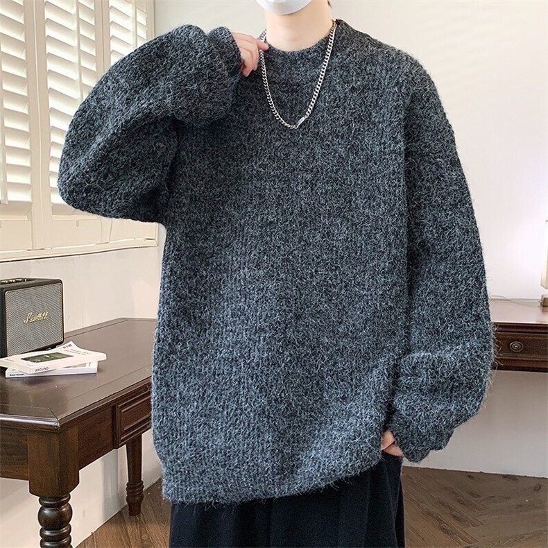 84568-特P70男士毛衣秋冬季潮牌痞帅满天星针织衫2026新款加厚,男装针织衫/毛衣,电商D310B