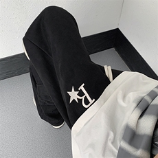 抖音品质麂皮绒字母刺绣直筒休闲裤运动裤313A-1-NK103-P45控58，男装休闲裤，星座808A-1
