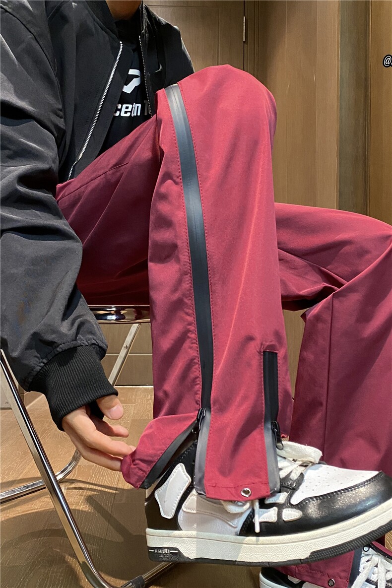 抖音品质新款高街机能防水双拉链微喇冲锋裤B315-K23426-p50控68,男装休闲裤,电商B315
