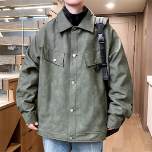 三合一加绒加厚皮棉衣男冬季翻领棉服扣子棉袄A266-PYT0091-P135图片