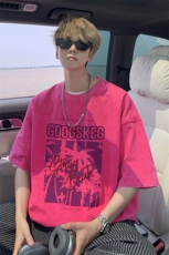 外景水洗夏季新款美式复古宽松短袖T恤男休闲打底体恤SX00001/P35，男装T恤，电商B316