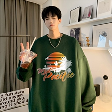 23秋季新款320G华棉圆领卫衣面布棉WH3235-P35控58，男装卫衣，电商B370