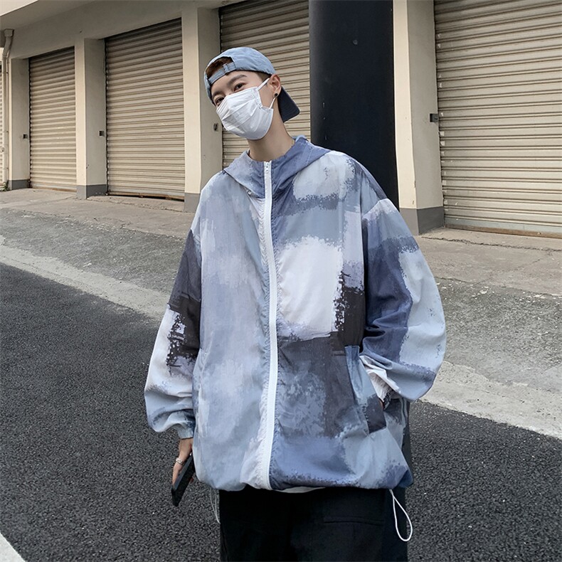 Wt373-P36夏季潮流冰丝防晒服,男装夹克,星座1501-1
