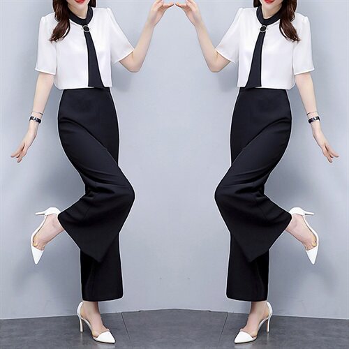 宽松气质优雅百搭减龄简大方时尚套装/套裙，女装套装/套裙，时尚俏佳人