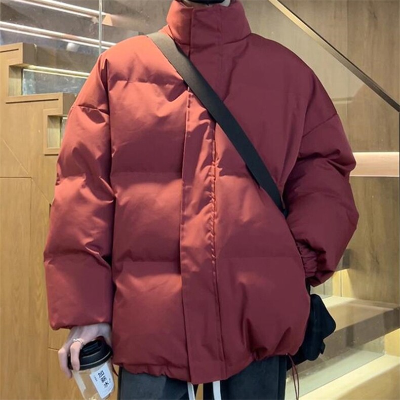 现货高品质美式高街冬季重磅三防加厚羽绒棉衣厚外套面包棉服图片