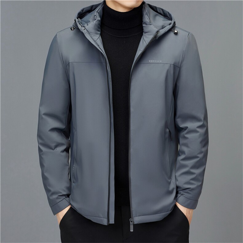 冬季连帽羽绒服新款中年男士爸爸加厚休闲白鸭绒外套MYYL012-P210,男装羽绒服,电商B212（原钱塘6029）