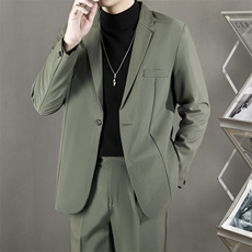 西装外套男士春秋季新款潮流宽松小单西休闲商务西服男TK71，男装西服，星座1116A-2（原606A-1）