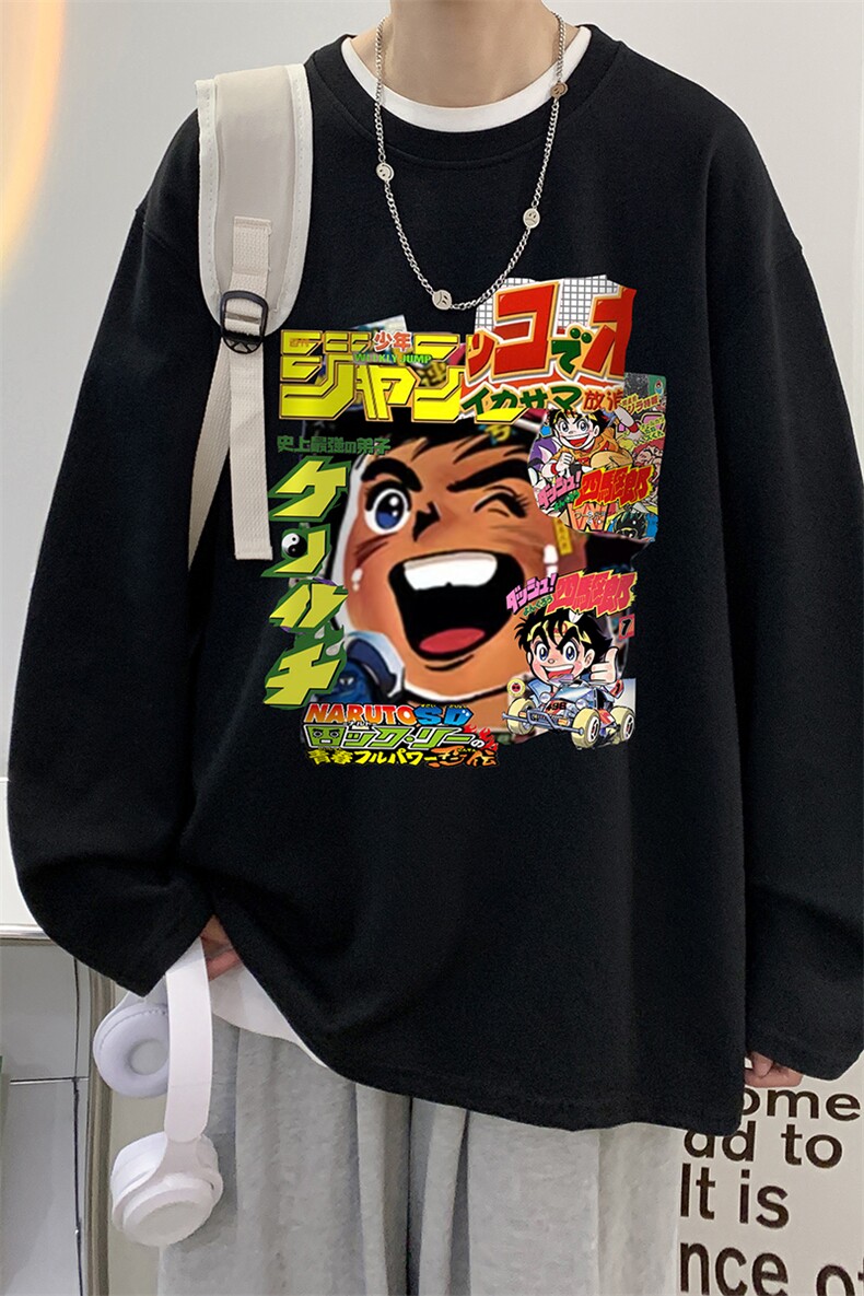 抖音供货、秋季现货舒适棉宽松重磅长袖T恤D223A-CT2311-特P28,男装T恤,电商019-1