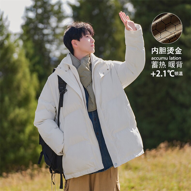 2024假两件港风宽松美式保暖羽绒棉服A170-M870-P135,男装棉衣,电商A170