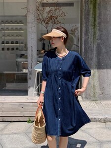 牛仔连衣裙，女装连衣裙，肆尔