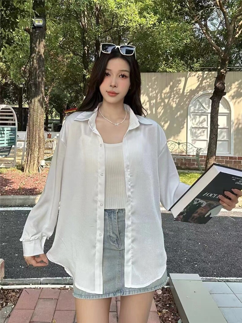2025醋酸简约春夏款衬衫,女装衬衫,东正羊绒