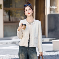 2025秋装新款简约时尚小香风时髦外套，女装短外套，芭米依尚