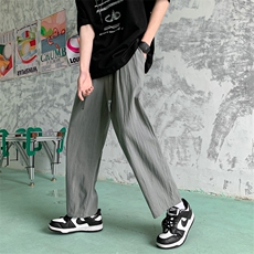 K503-P452025新款亚麻棉麻九分裤男士大码休闲裤港风直筒裤子，男装休闲裤，电商B280-1（原A049）