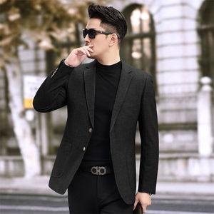 新款春季新款便西 男士格子西装 休闲西服外套 7817 P145 225图片